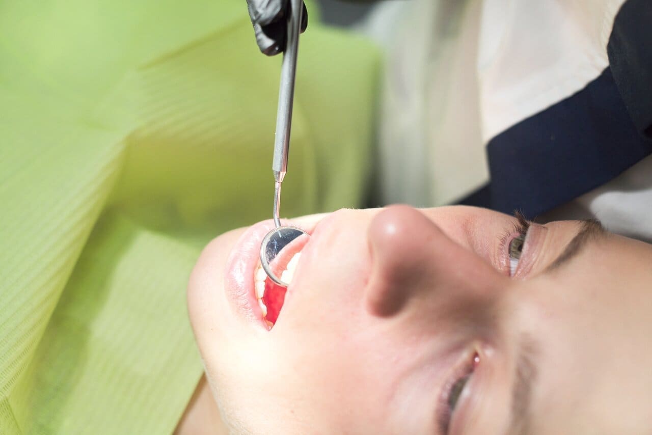 Close-up of dental treatment procedure at Southborough Dental Partners